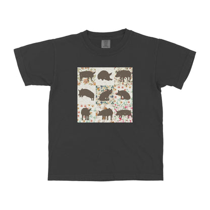 PIG PATTERN YOUTH SHIRT