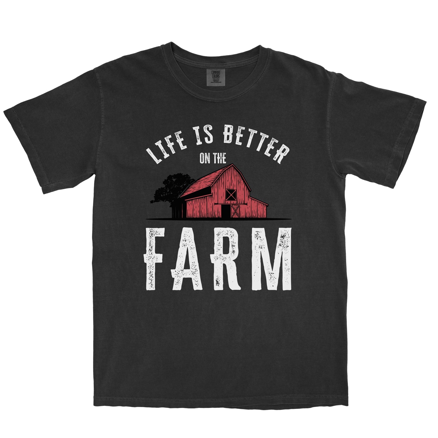 LIFE IS BETTER ON THE FARM RED BARN SHIRT