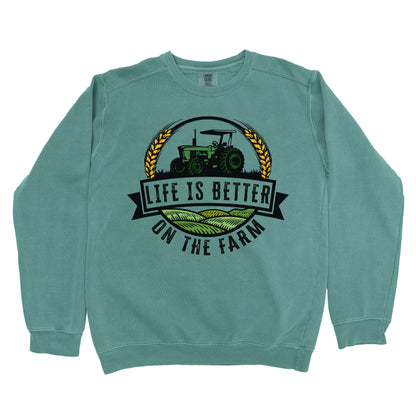 LIFE IS BETTER ON THE FARM PREMIUM SWEATSHIRT