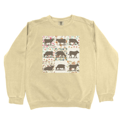 COW PATTERN PREMIUM SWEATSHIRT