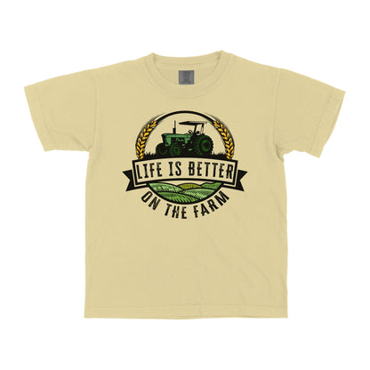 LIFE IS BETTER ON THE FARM YOUTH SHIRT