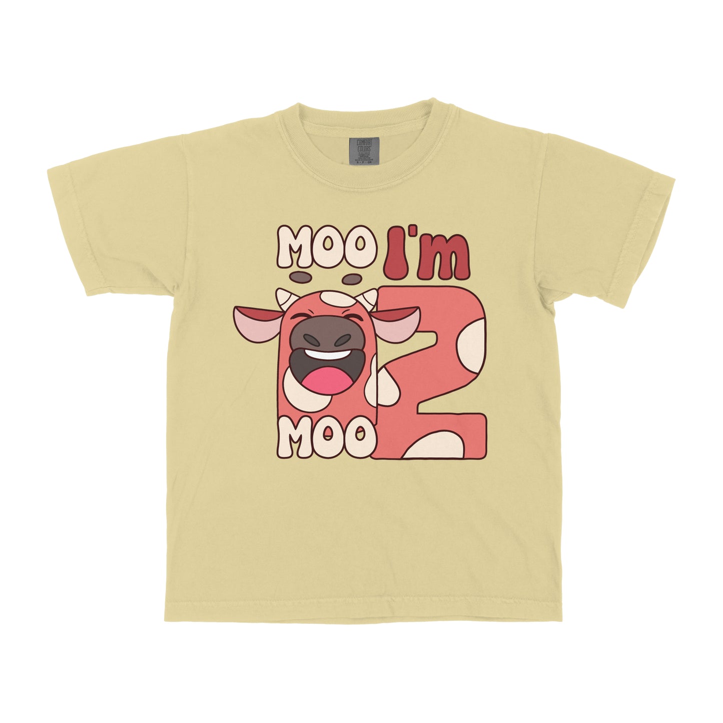 MOO I AM FARM BIRTHDAY CUSTOM YOUTH SHIRT