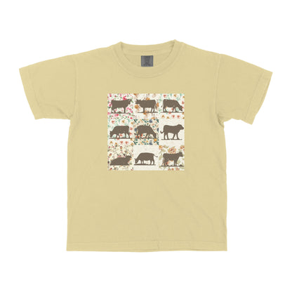 COW PATTERN YOUTH SHIRT