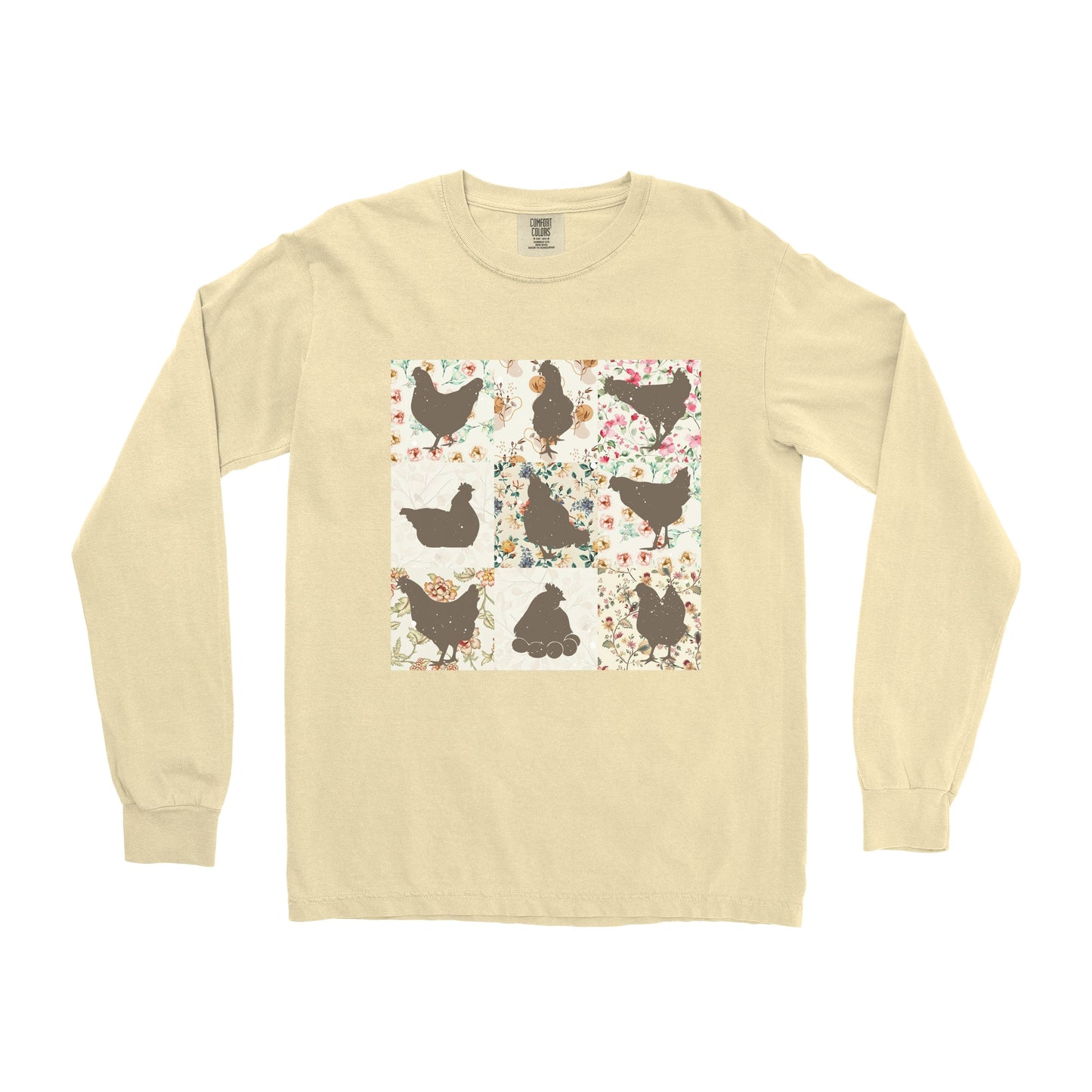 CHICKEN PATTERN LONG SLEEVE SHIRT