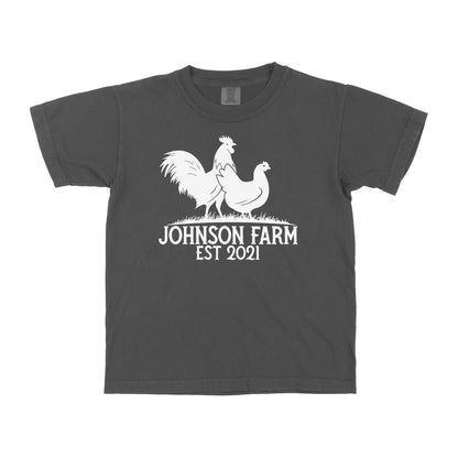 POULTRY FARM PERSONALIZED YOUTH SHIRT