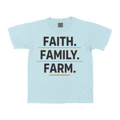 FAITH. FAMILY. FARM. YOUTH SHIRT