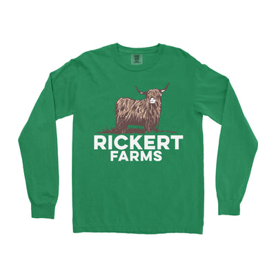 HIGHLAND CATTLE FARM CUSTOM LONG SLEEVE SHIRT L1