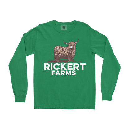 HIGHLAND CATTLE FARM CUSTOM LONG SLEEVE SHIRT L1