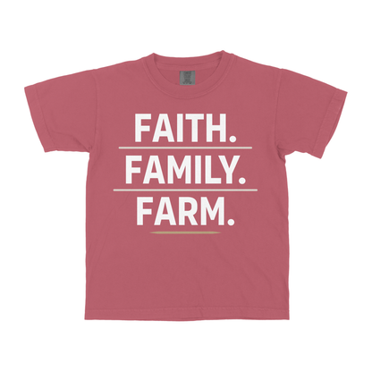 FAITH. FAMILY. FARM. YOUTH SHIRT