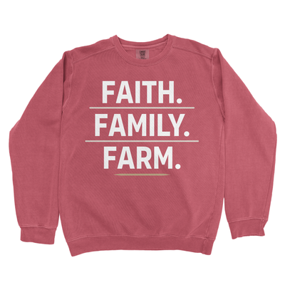FAITH. FAMILY. FARM. PREMIUM SWEATSHIRT