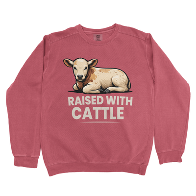 RAISED WITH CATTLE PREMIUM SWEATSHIRT