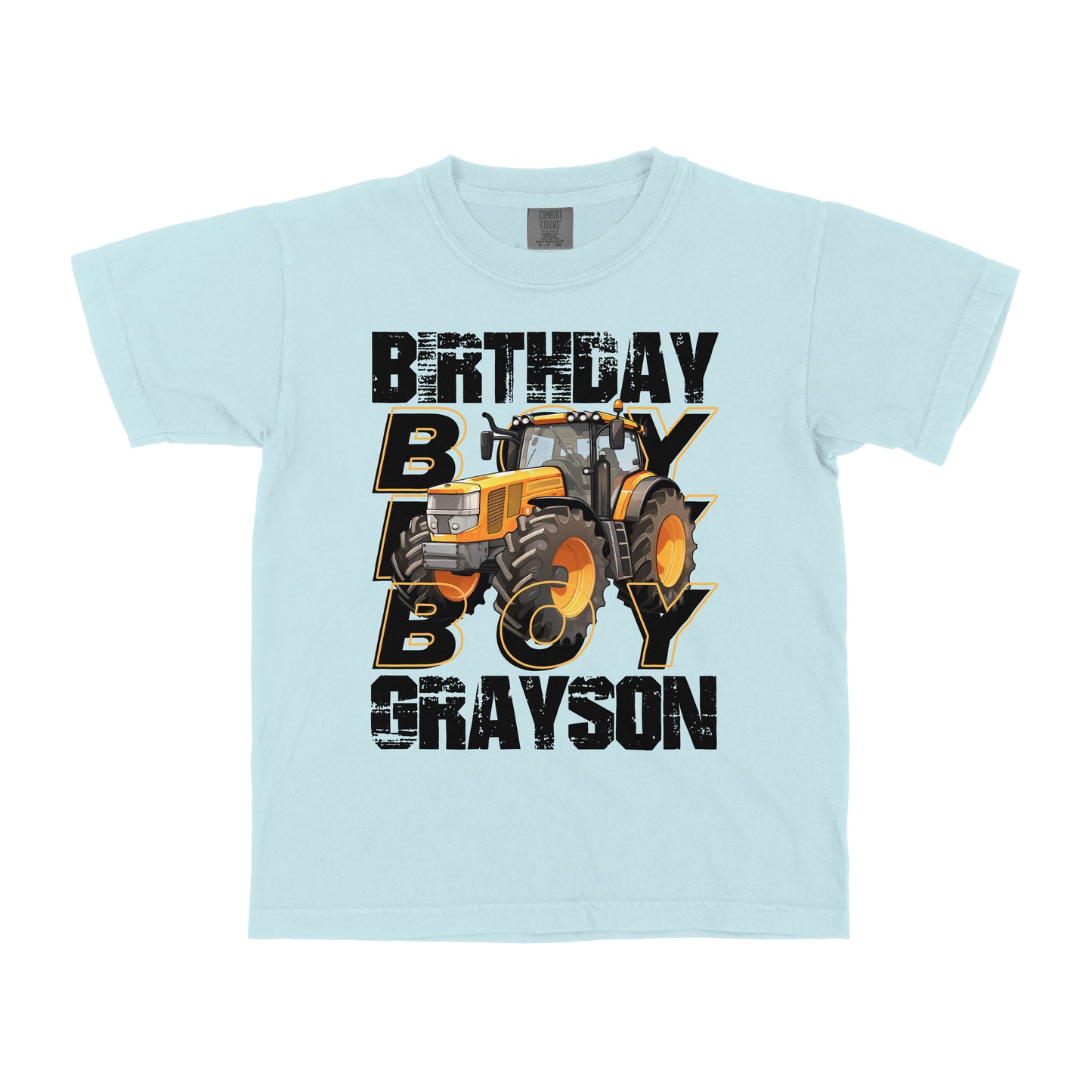 FARM BIRTHDAY BOY CUSTOM YOUTH SHIRT