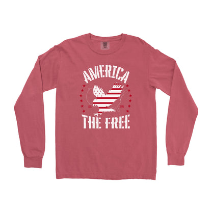 AMERICA THE FREE LONG SLEEVE SHIRT