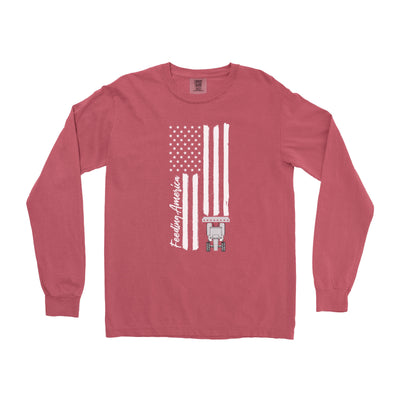 FARM AMERICAN FLAG LONG SLEEVE SHIRT