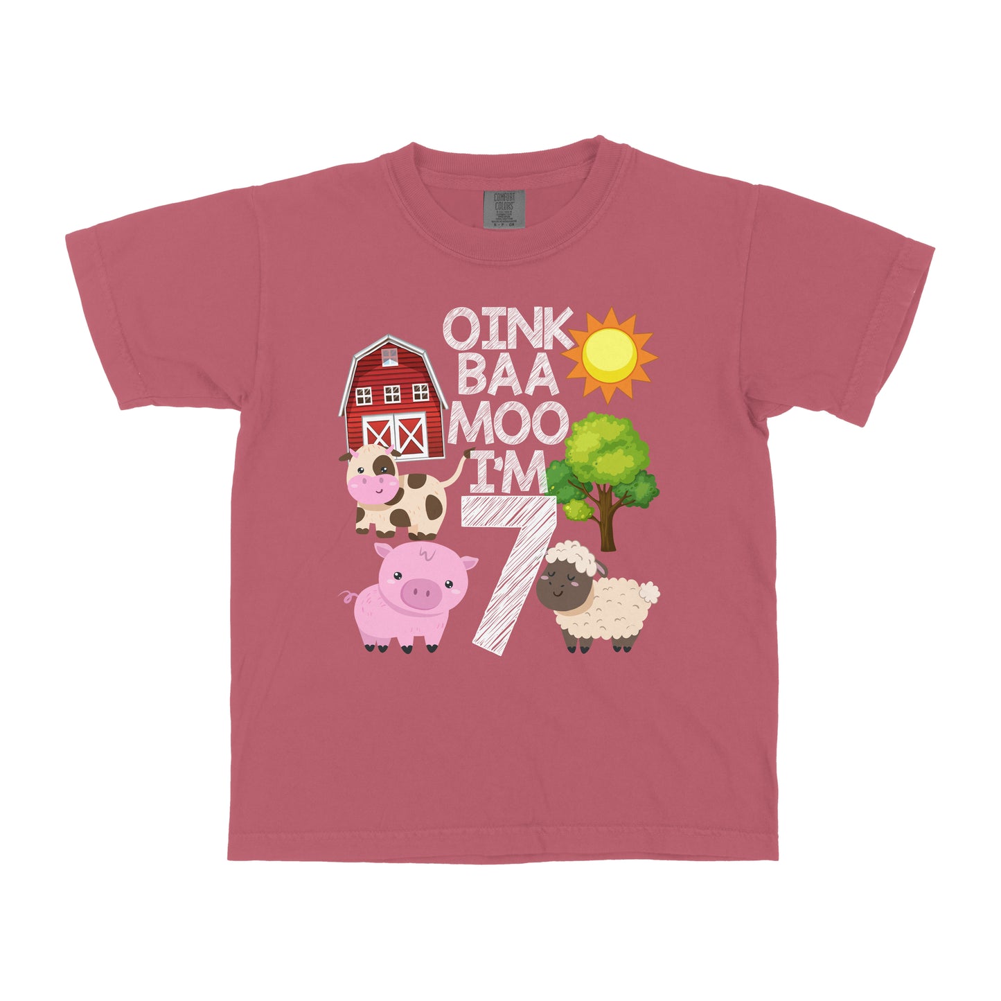 OINK BAA MOO BIRTHDAY CUSTOM YOUTH SHIRT