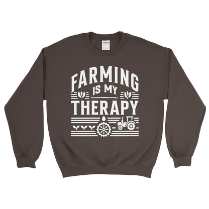 FARMING IS MY THERAPY SWEATSHIRT