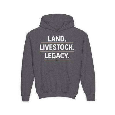LAND. LIVESTOCK. LEGACY. YOUTH HOODIE