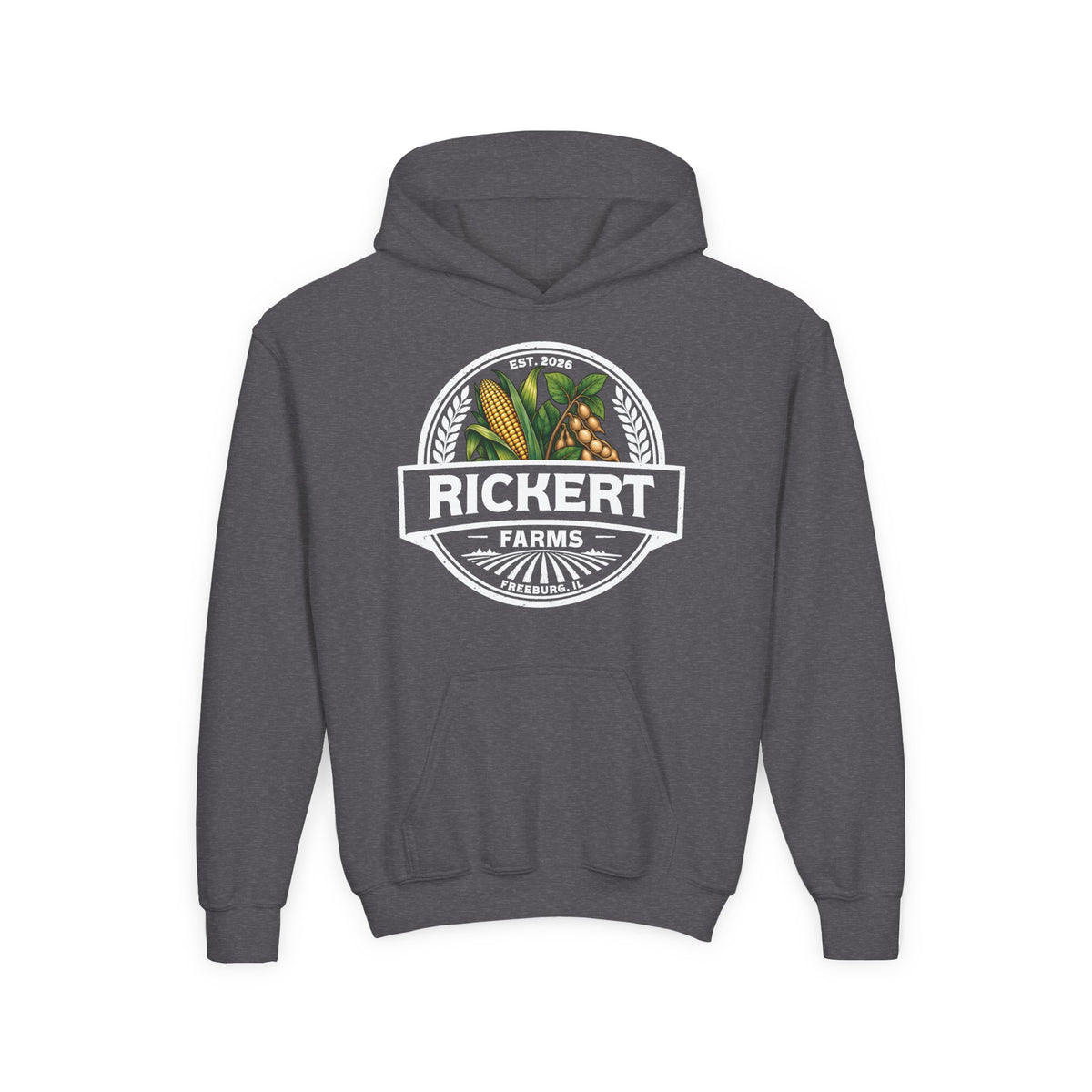 CORN SOYBEAN FARM CUSTOM YOUTH HOODIE Y2