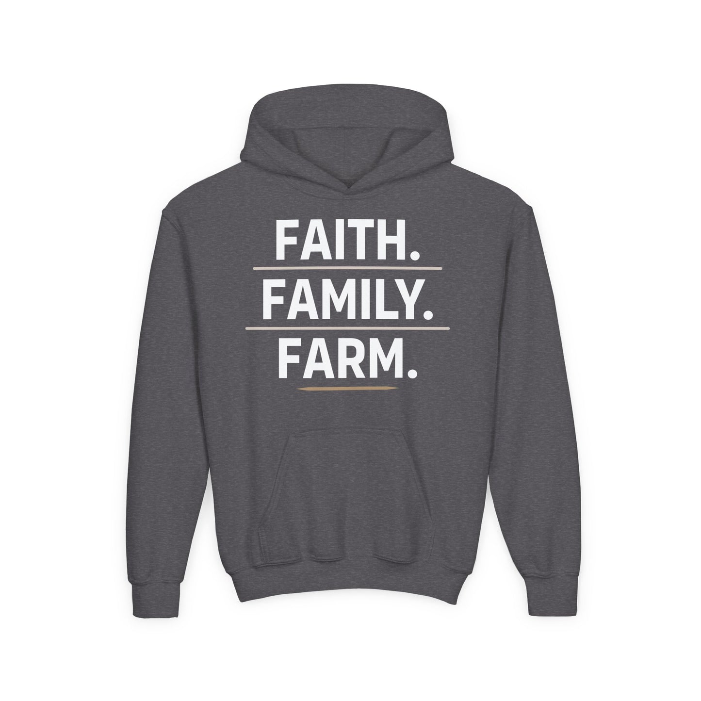 FAITH. FAMILY. FARM. YOUTH HOODIE