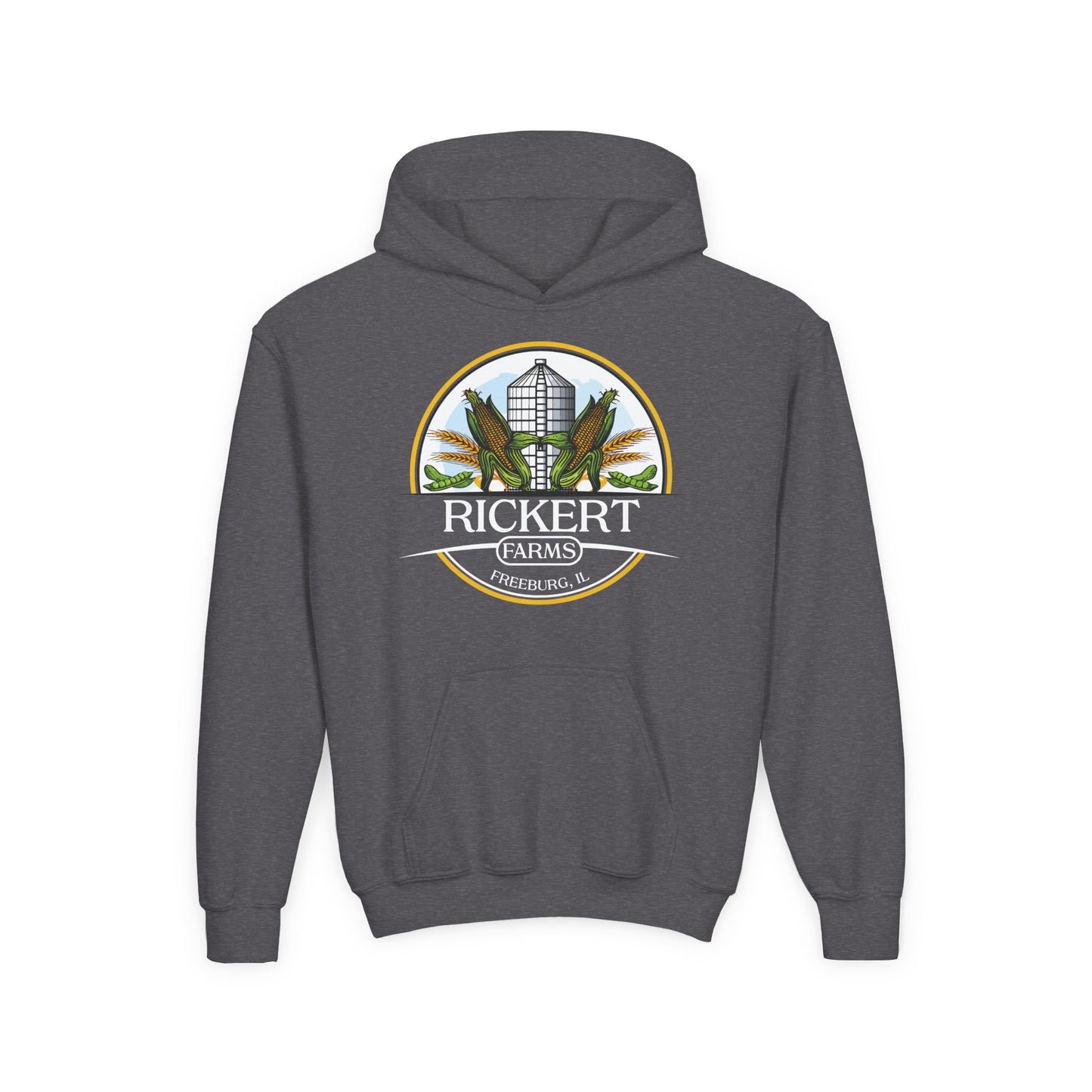 CORN SOYBEAN FARM CUSTOM YOUTH HOODIE Y1