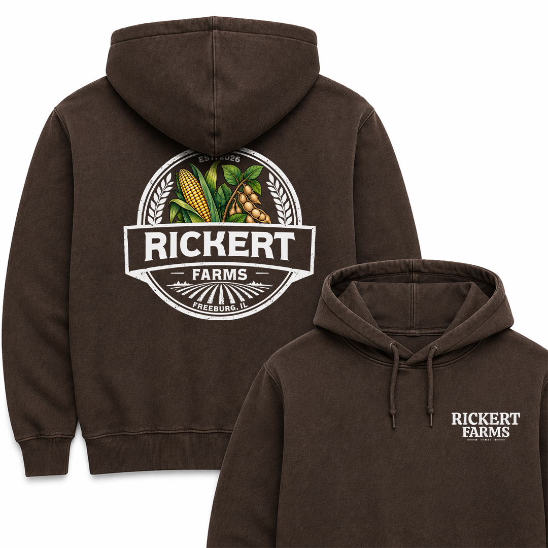 CORN SOYBEAN FARM CUSTOM HOODIE BACK PRINT Y2