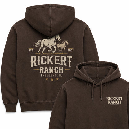 HORSE RANCH CUSTOM HOODIE BACK PRINT H7
