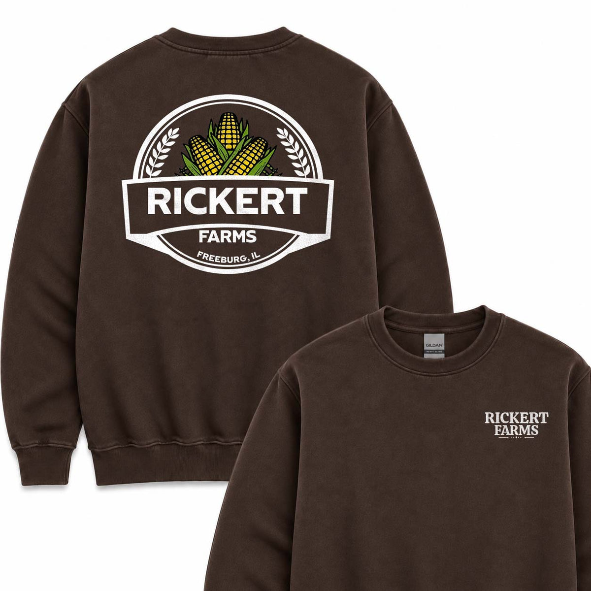 CORN FARM CUSTOM SWEATSHIRT BACK PRINT O1