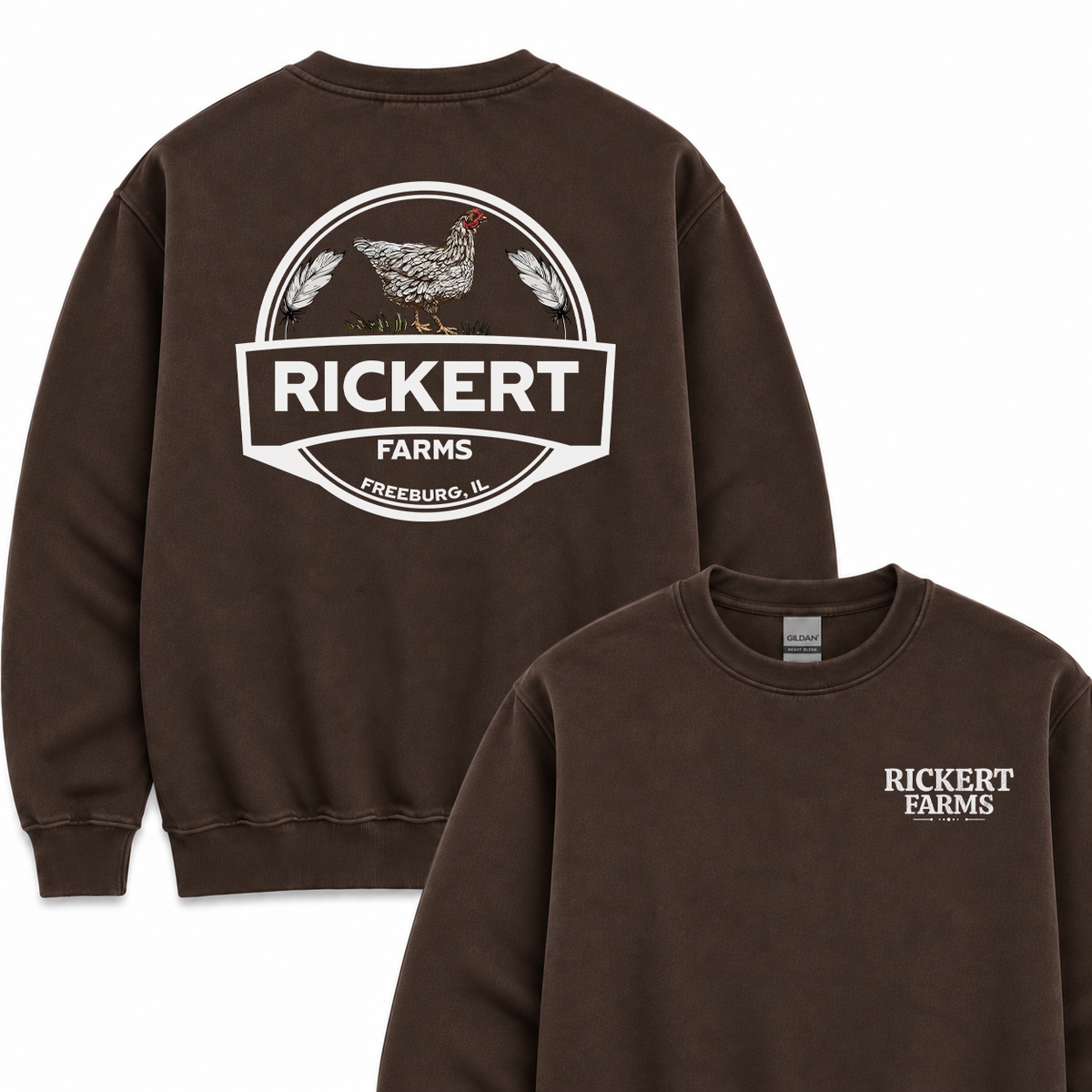 POULTY FARM CUSTOM SWEATSHIRT BACK PRINT P2