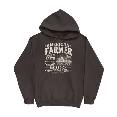AMERICAN FARMER BUILT ON FAITH HOODIE