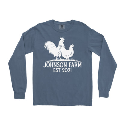 POULTRY FARM CUSTOM LONG SLEEVE SHIRT P6