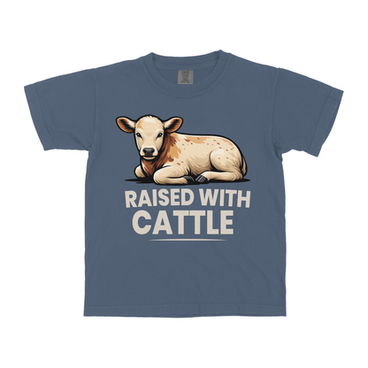 RAISED WITH CATTLE YOUTH SHIRT