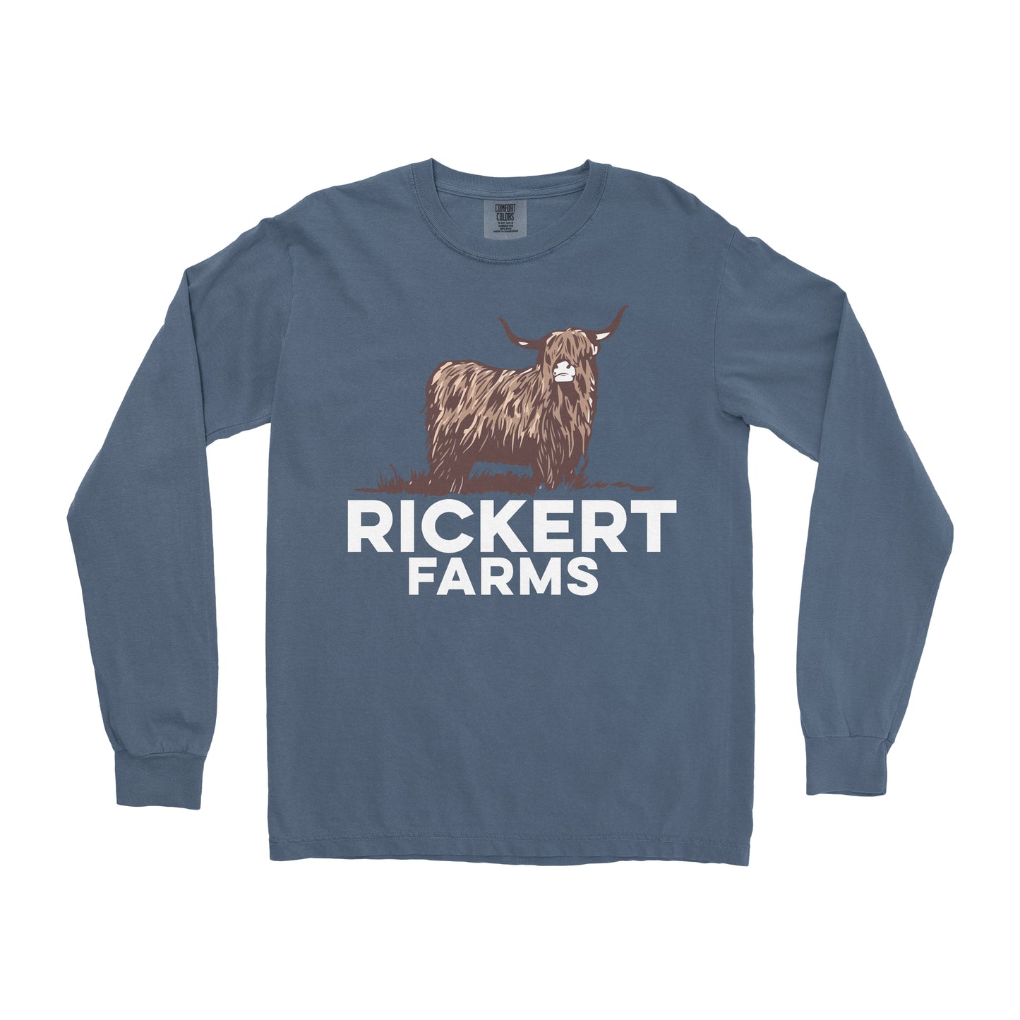 HIGHLAND CATTLE FARM CUSTOM LONG SLEEVE SHIRT L1