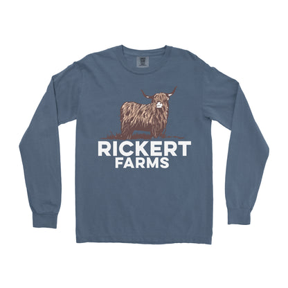 HIGHLAND CATTLE FARM CUSTOM LONG SLEEVE SHIRT L1