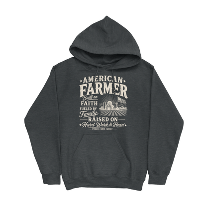 AMERICAN FARMER BUILT ON FAITH HOODIE