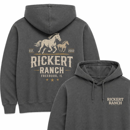 HORSE RANCH CUSTOM HOODIE BACK PRINT H7