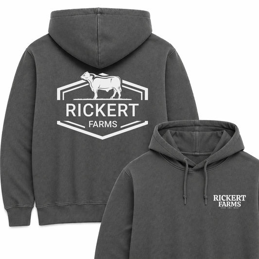 CATTLE FARM CUSTOM HOODIE BACK PRINT C2