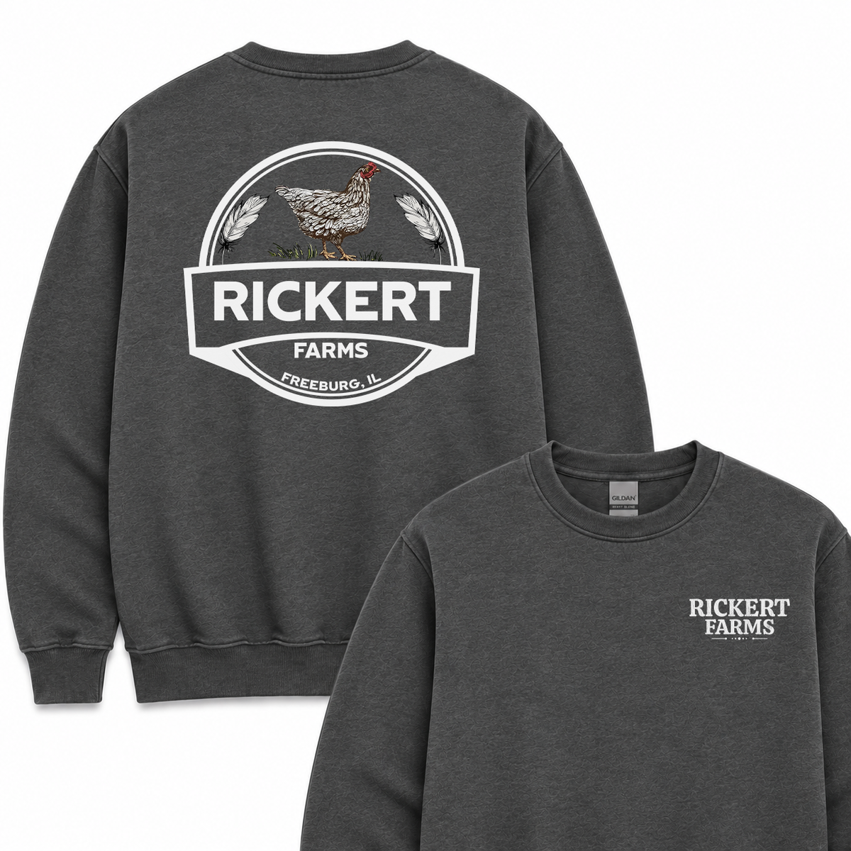 POULTY FARM CUSTOM SWEATSHIRT BACK PRINT P2