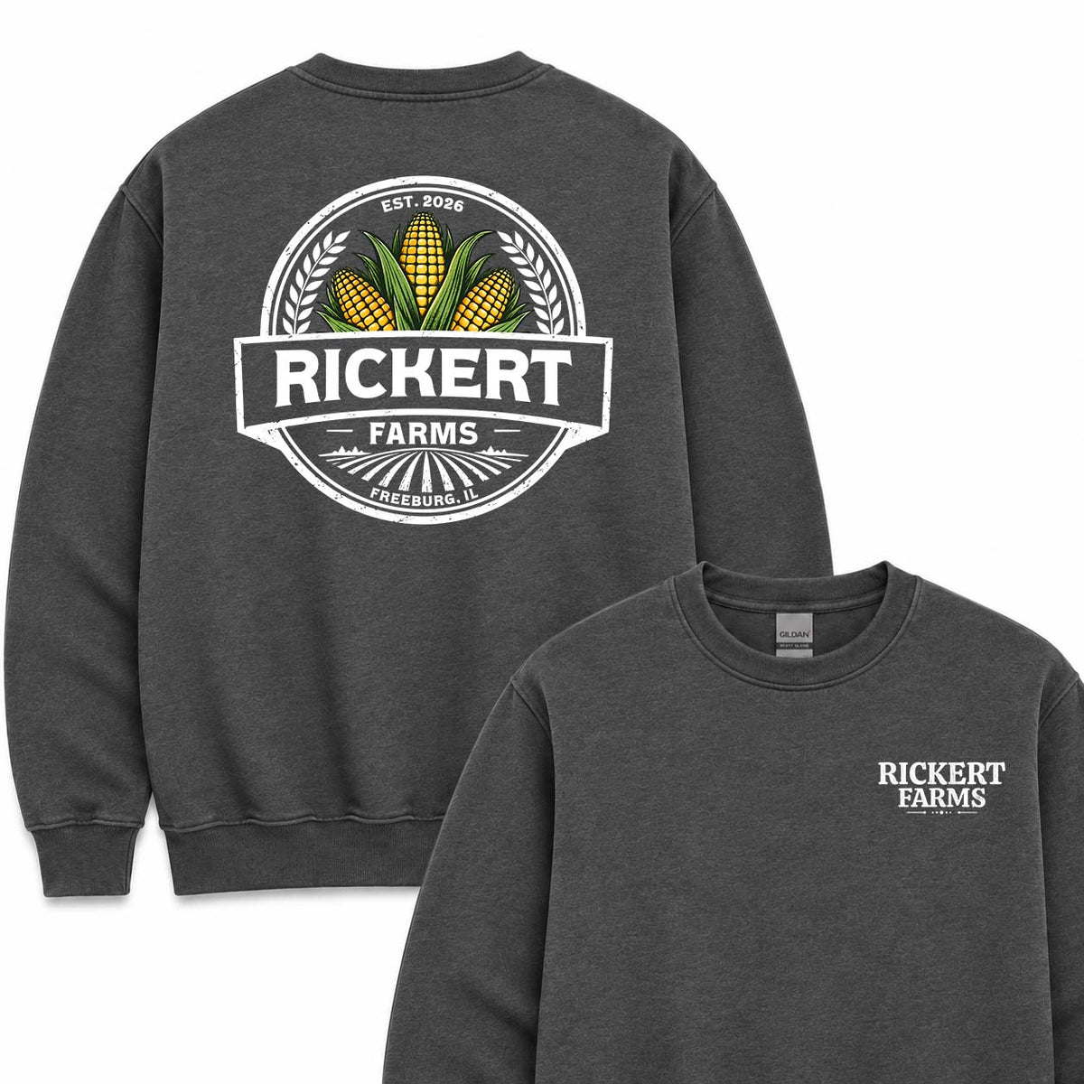 CORN FARM CUSTOM SWEATSHIRT BACK PRINT O17