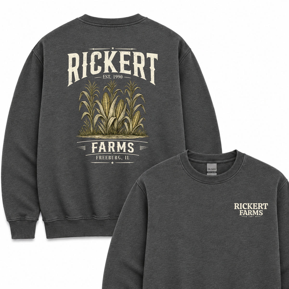 CORN FARM CUSTOM SWEATSHIRT BACK PRINT O14