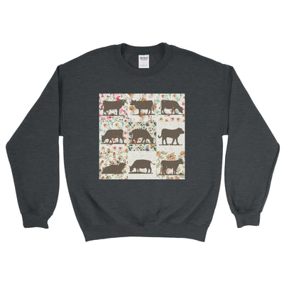 COW PATTERN SWEATSHIRT