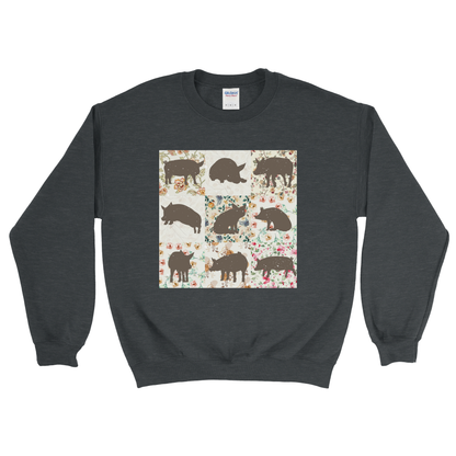 PIG PATTERN SWEATSHIRT