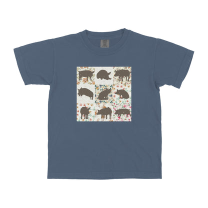 PIG PATTERN YOUTH SHIRT