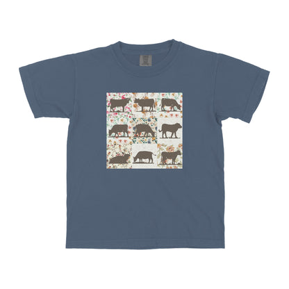 COW PATTERN YOUTH SHIRT