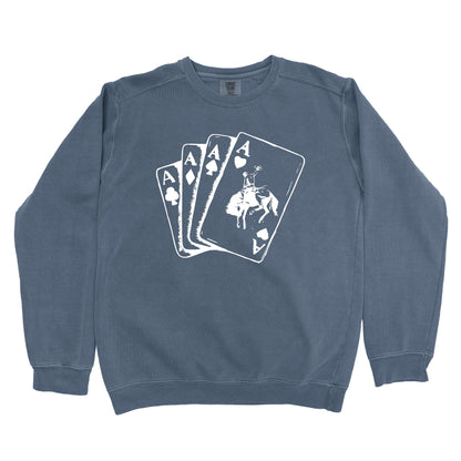 COWBOY ACE OF SPADES PREMIUM SWEATSHIRT