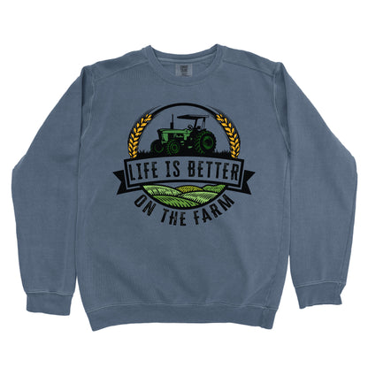 LIFE IS BETTER ON THE FARM PREMIUM SWEATSHIRT