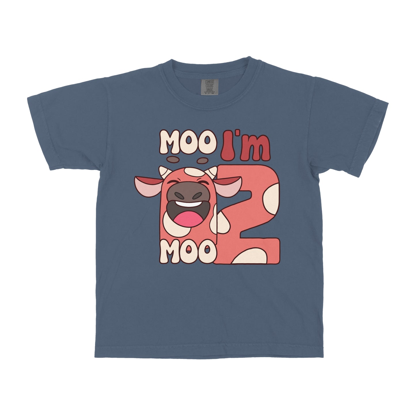 MOO I AM FARM BIRTHDAY CUSTOM YOUTH SHIRT