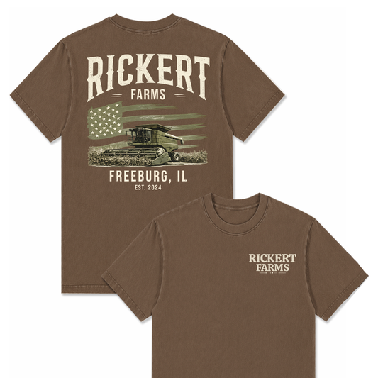 CUSTOM FARM TRACTOR SHIRT BACK PRINT F8