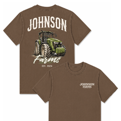 CUSTOM FARM TRACTOR SHIRT BACK PRINT F6