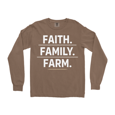 FAITH. FAMILY. FARM. LONG SLEEVE SHIRT