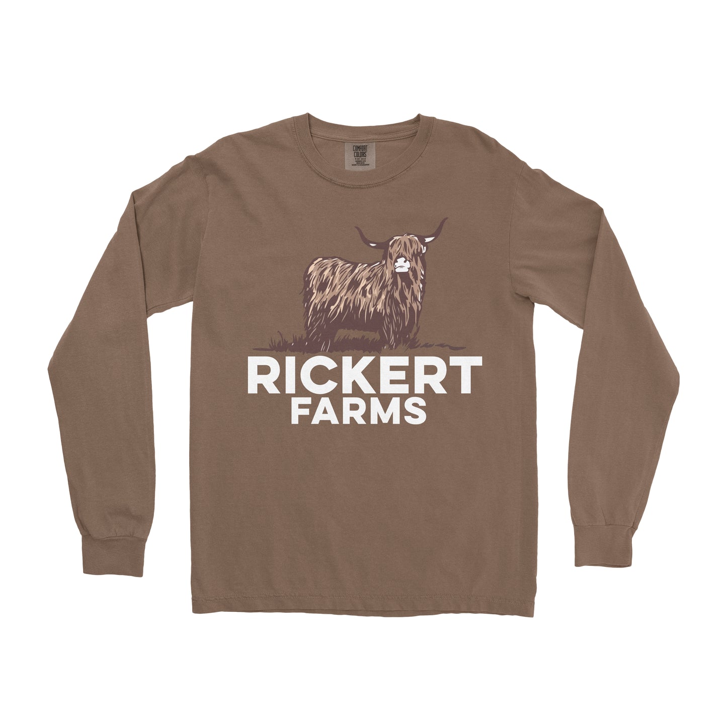 HIGHLAND CATTLE FARM CUSTOM LONG SLEEVE SHIRT L1